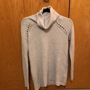 American Eagle Fuzzy Baby Blue Turtleneck Sweater
